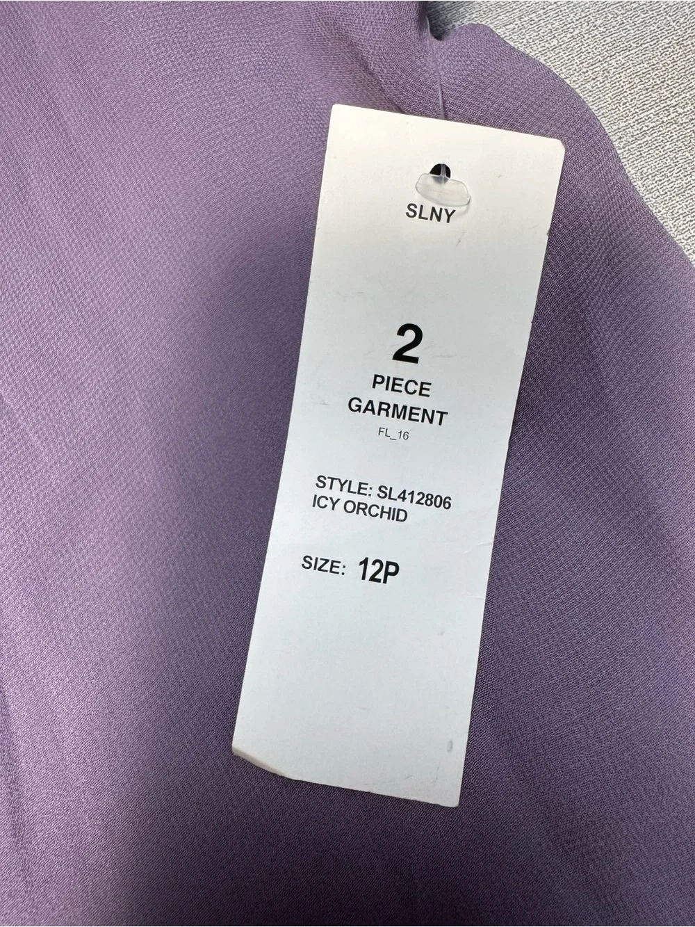 NWT New SLNY High Neck Multi Chiffon Capelet & Dress 2-Piece Set Size 12 Petite
